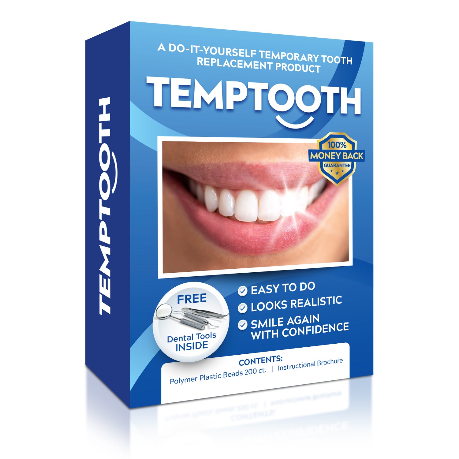 Instant Smile Temporary Tooth Kit 10 Teeth 3 Shades